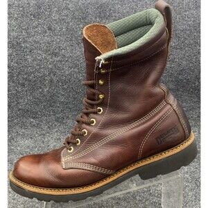 Duluth Trading F2892-11 MADE IN USA 125 Work Boots Brown Leather 11.5 W EH